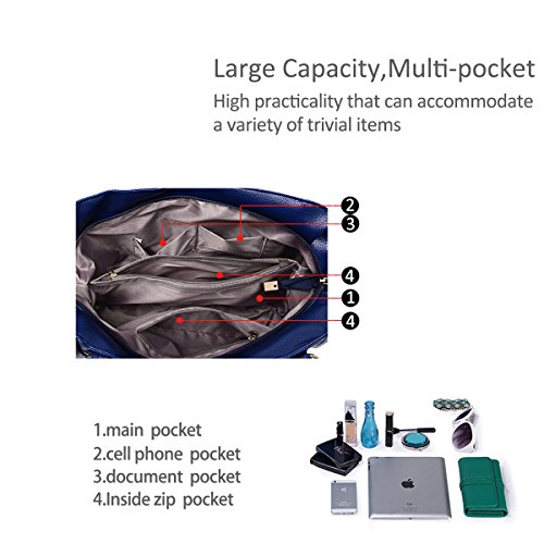 Damen Klassische Designer Handtasche von Nicole&Doris (Pink)