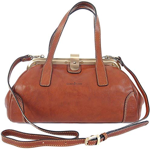 Gianni Conti Tan Italian Leather Shoulder Bag
