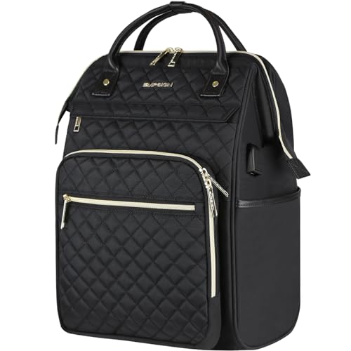 Designer Laptop Backpack Women 17", USB Port, Water Repellent