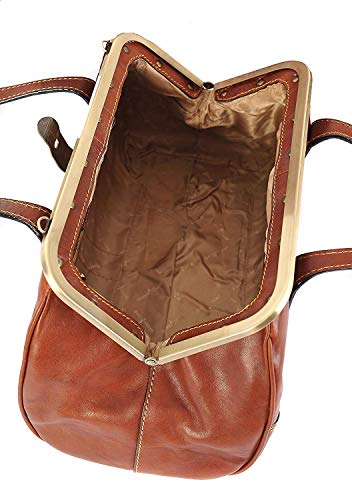 Gianni Conti Tan Italian Leather Shoulder Bag