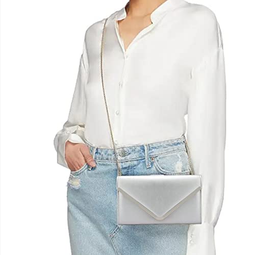 Women's Evening Clutches Bag - Silver Designer Handbag