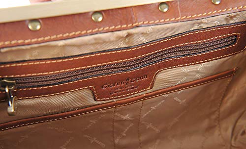 Gianni Conti Tan Italian Leather Shoulder Bag