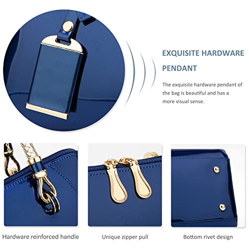 Designer Pink Patent Leather Women's Handbag (ND-2AZN002)