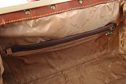 Gianni Conti Tan Italian Leather Shoulder Bag