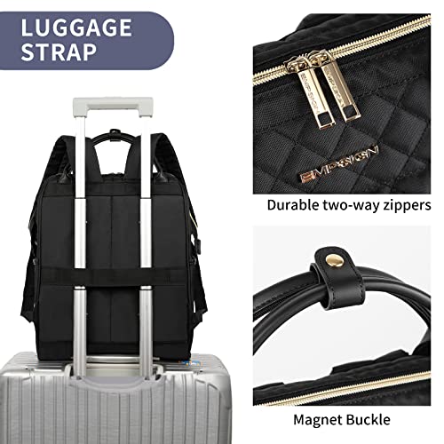 Designer Laptop Backpack Women 17", USB Port, Water Repellent