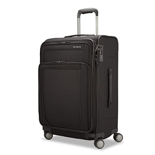 Lineate Dlx Softside Black Medium Exp Spinner Handbag