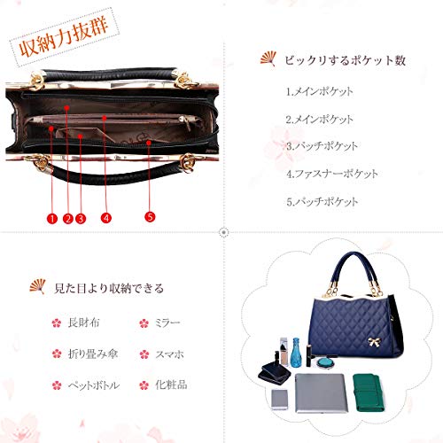 Nicole&Doris Red Diamond Lattice Designer Handbag