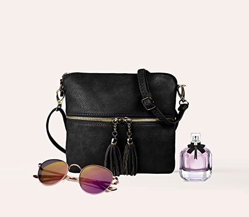 Woodland Leather Crossbody Bags: Designer Faux Leather Shoulder Bag