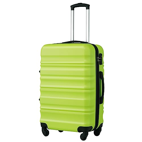 Apple Green Suitcase Trolley - Lightweight, Durable with TSA Lock