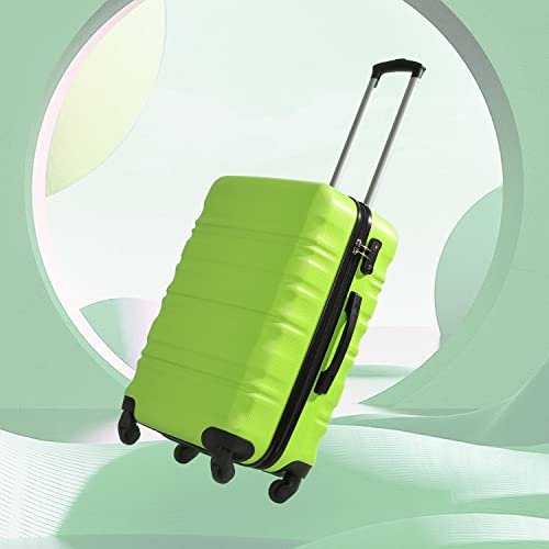 Apple Green Suitcase Trolley - Lightweight, Durable with TSA Lock