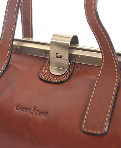 Gianni Conti Tan Italian Leather Shoulder Bag