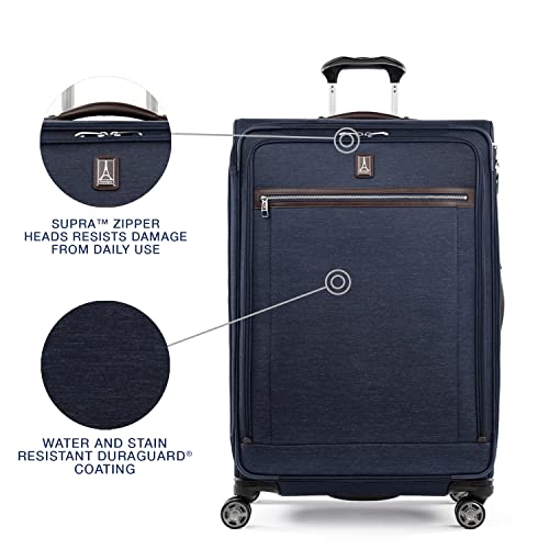 Travelpro Platinum Elite Softside Expandable Spinner Suitcase - True Navy