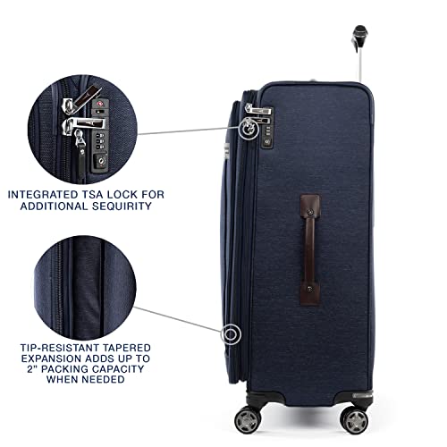 Travelpro Platinum Elite Softside Expandable Spinner Suitcase - True Navy