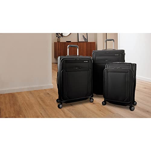 Lineate Dlx Softside Black Medium Exp Spinner Handbag