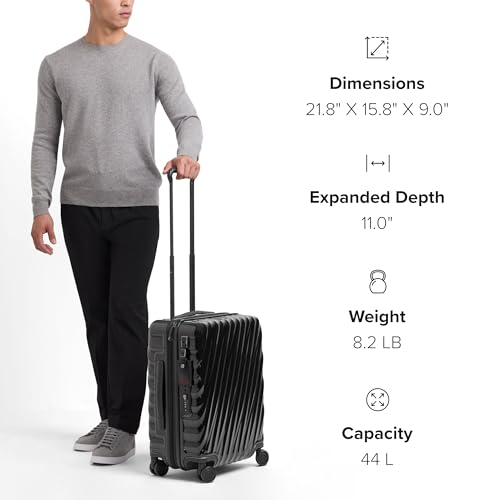 TUMI Black 19 Degree Expandable Carry-On - 4 Wheels