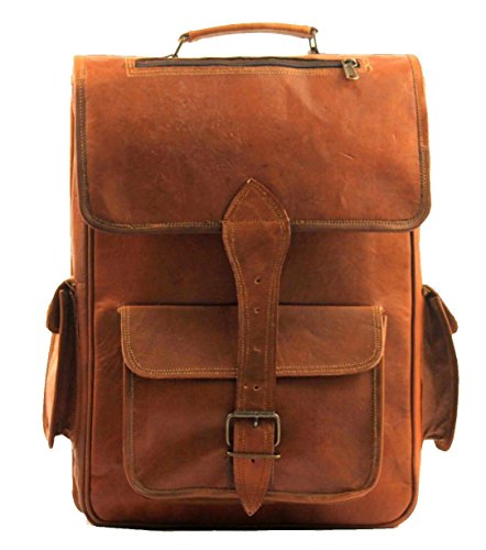 Handcrafted Leather Backpack College Travel Laptop Bag for Sale