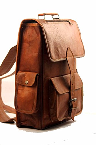 Handcrafted Leather Backpack College Travel Laptop Bag for Sale