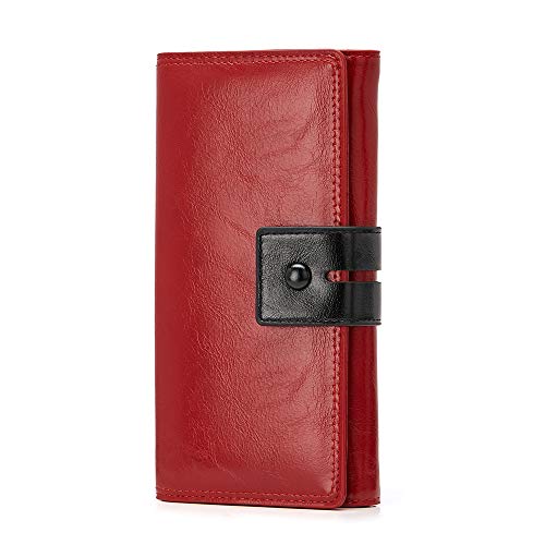 Botimmy Women's Red Leather Designer Handbag