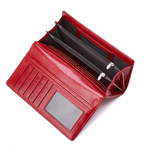 Botimmy Women's Red Leather Designer Handbag