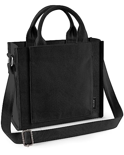 Black Canvas Designer Tote Bag for Women
