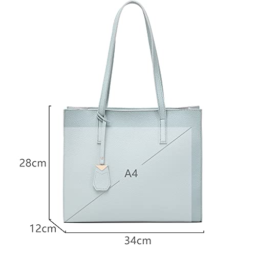 MORGLOVE Women's Large Tote Bag in Soft Leather