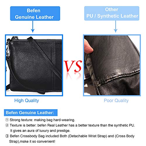 Befen Small Designer Leather Crossbody Bag for Women