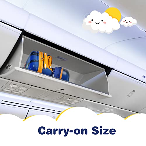 GYMAX Kids Hand Trolley Set, Navy Blue