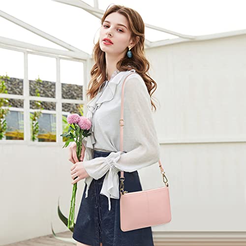 SENDENFN Damen Leder Umhängetasche, Crossbody Handtasche