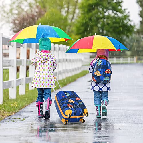 GYMAX Kids Hand Trolley Set, Navy Blue
