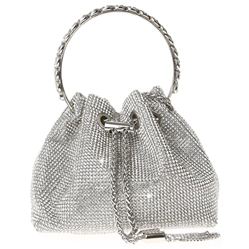 COAIMANEY Rhinestone Clutch for Wedding Party Prom