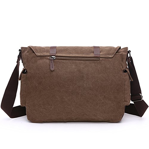 Vintage Military Canvas Laptop Bag for Men and Work
