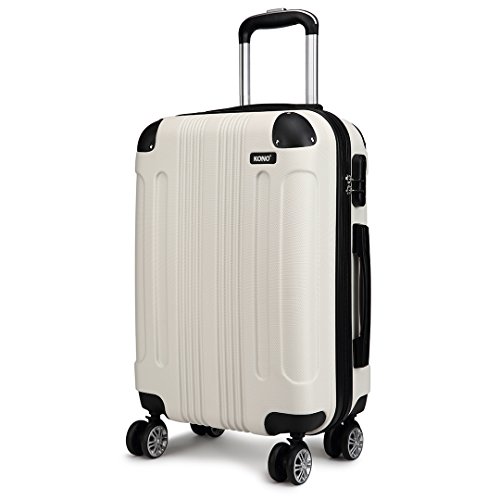 Kono Beige Designer Handbag - Large Hard Shell Luggage