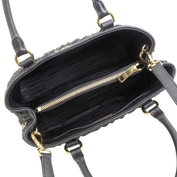 Prada Black Nylon Small Satchel Handbag 1BA173