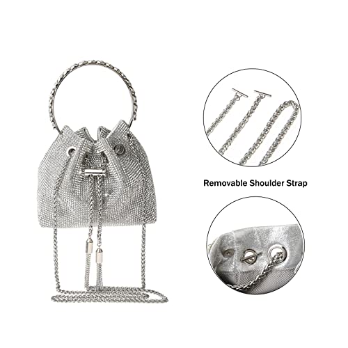 COAIMANEY Rhinestone Clutch for Wedding Party Prom