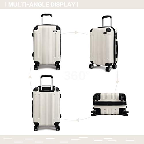 Kono Beige Designer Handbag - Large Hard Shell Luggage