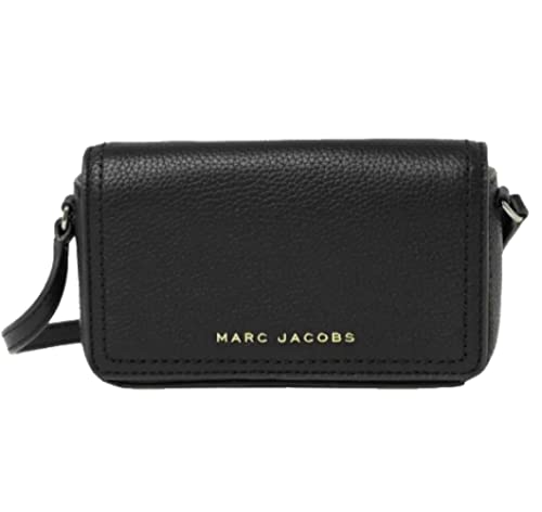 Marc Jacobs Black/Gold Pebbled Leather Mini Shoulder Bag