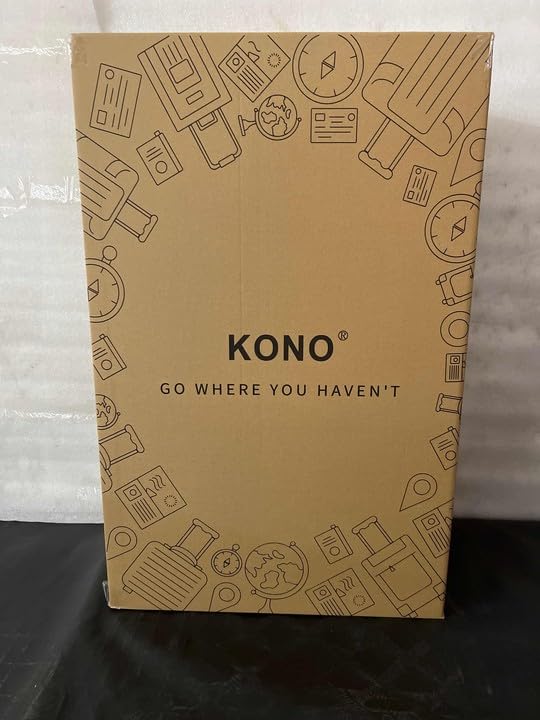 Kono Beige Designer Handbag - Large Hard Shell Luggage