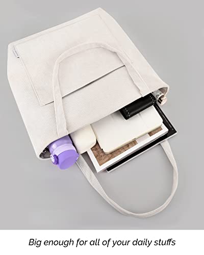 Corduroy Tote Bag: Stylish & Spacious for Women