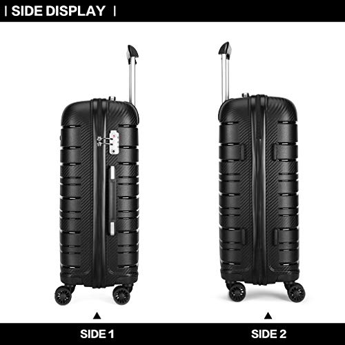 Designer Handbag: Kono Lightweight Check-in Luggage (Black)