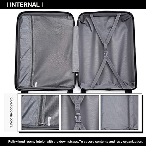 Designer Handbag: Kono Lightweight Check-in Luggage (Black)