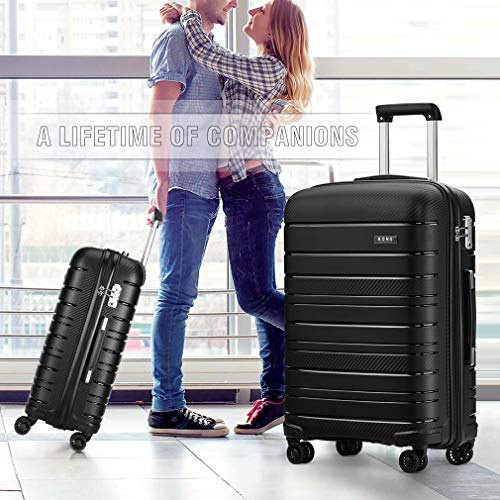 Designer Handbag: Kono Lightweight Check-in Luggage (Black)