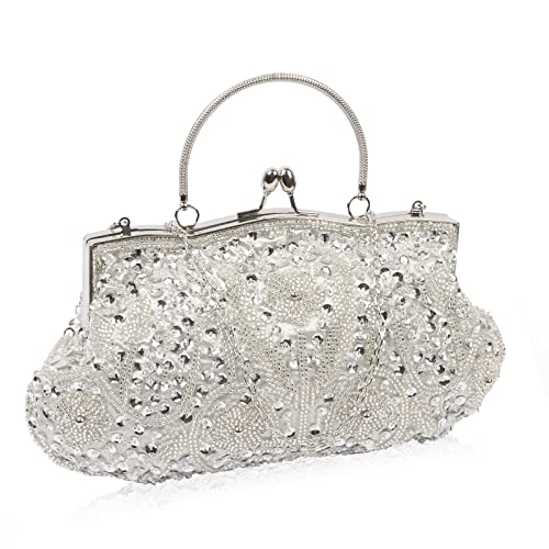 Elegant Rhinestone Clutch Bag - Wedding Party Fashion