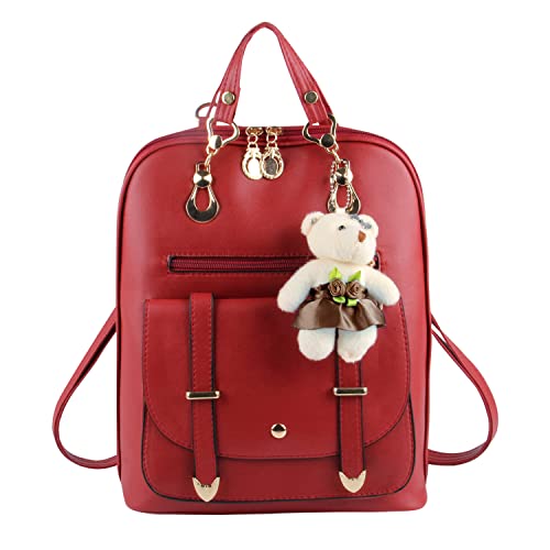 Syrads Red Backpack Handbag - Designer Shoulder Bags