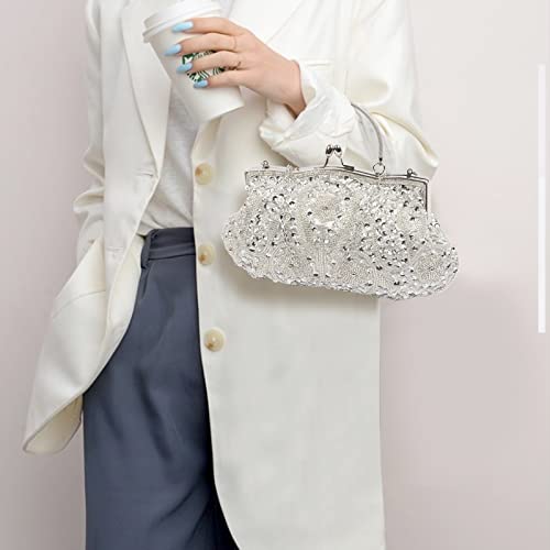 Elegant Rhinestone Clutch Bag - Wedding Party Fashion