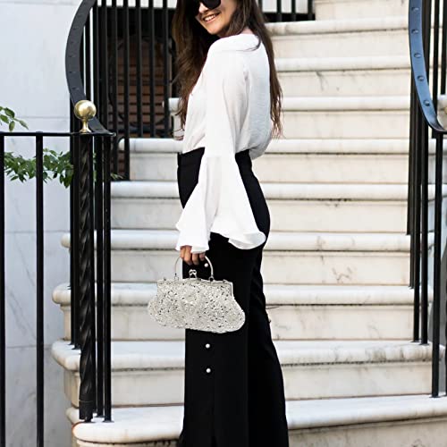Elegant Rhinestone Clutch Bag - Wedding Party Fashion