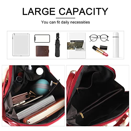 Syrads Red Backpack Handbag - Designer Shoulder Bags