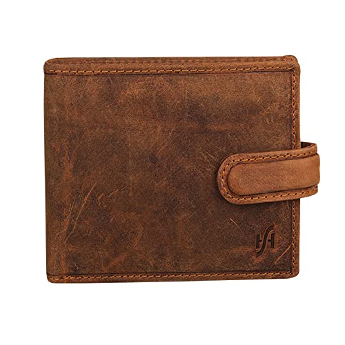 Genuine Leather Men's RFID Blocking Bifold Wallet