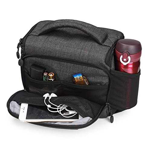 BAGSMART Camera Shoulder Bag, Grey, Anti-Shock, Waterproof