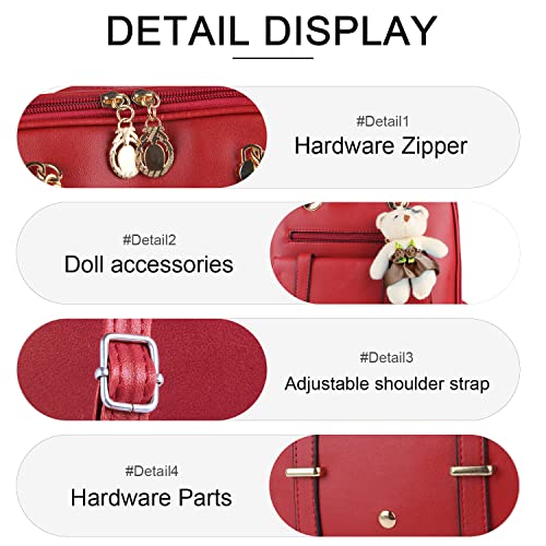 Syrads Red Backpack Handbag - Designer Shoulder Bags