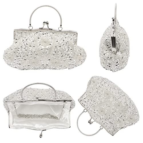 Elegant Rhinestone Clutch Bag - Wedding Party Fashion
